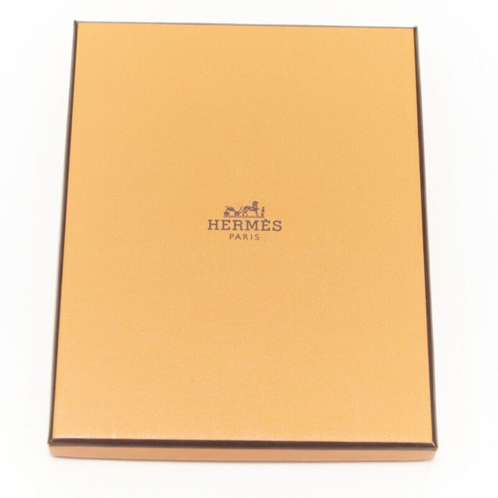 HERMES Petit H Tree purple brown calfskin silk twill cord bag charm key holder