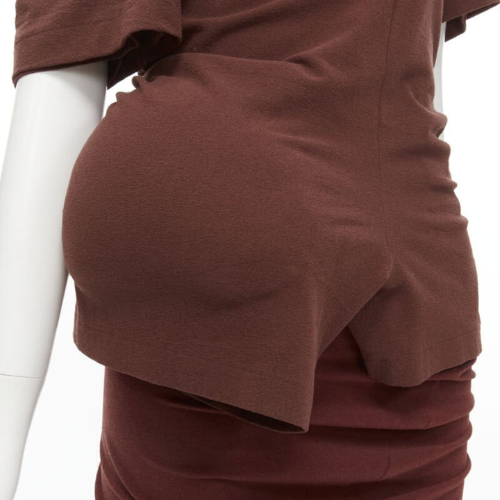 rare COMME DES GARCONS 1997 Lumps Bumps padded irregular cut top skirt set M