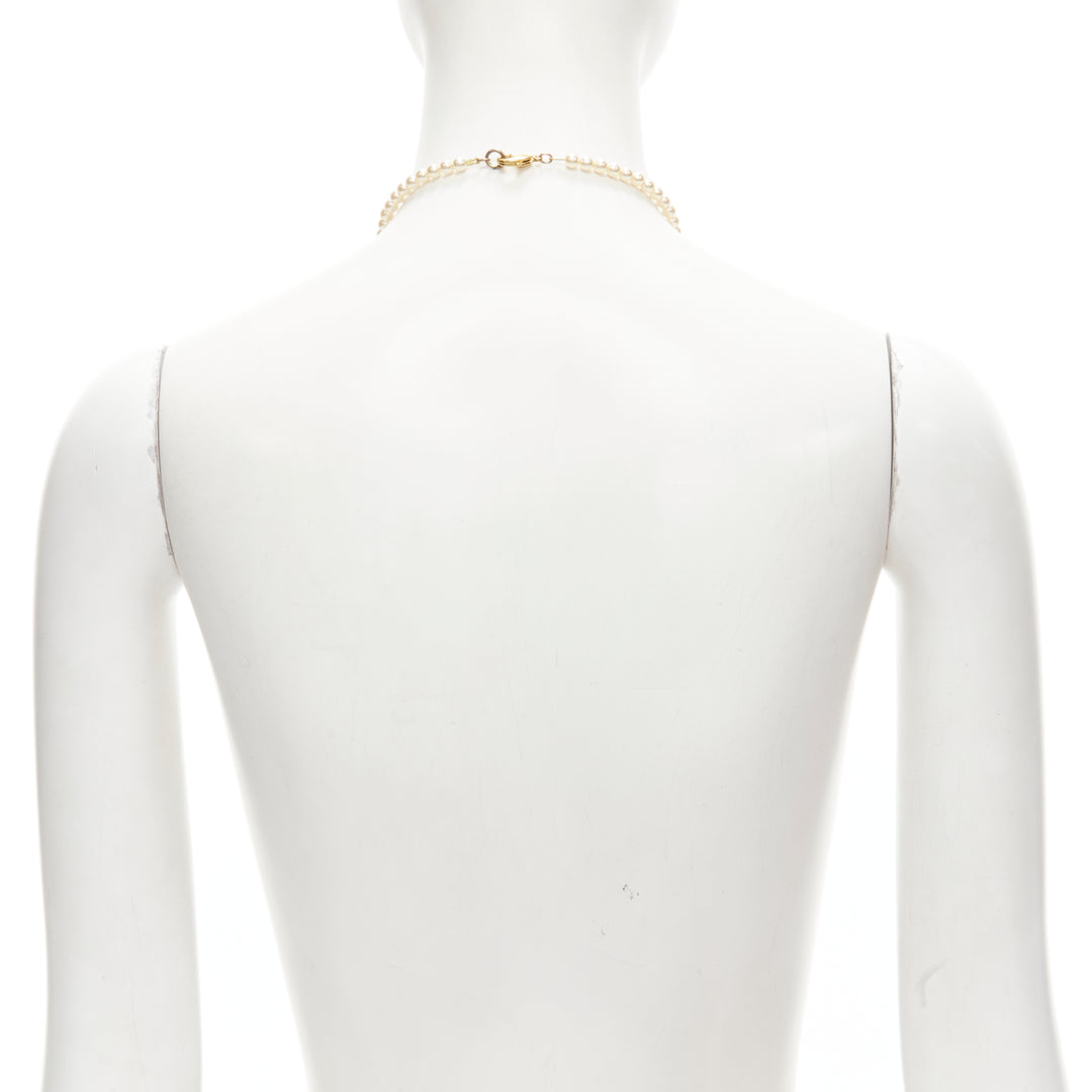 LE BIJOUX DE SOPHIE Hello Kitty pearl cake bow necklace