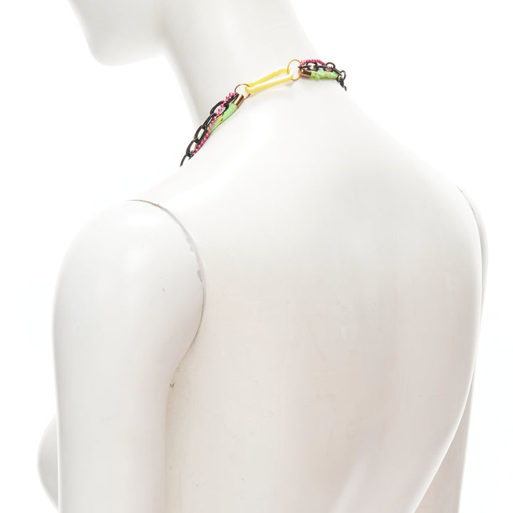 N2 LES NEREIDES colorful gnomes plaid ribbons Harajuku necklace bracelet