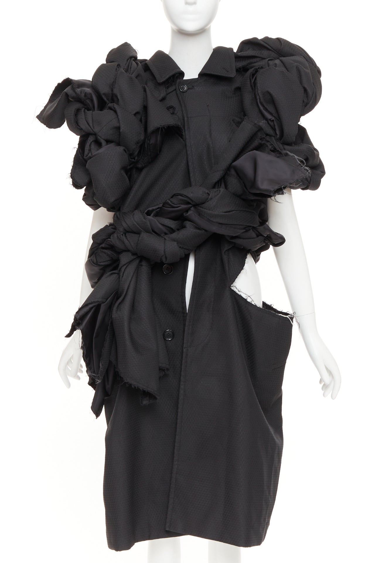 Comme Des Garcons by Rei Kawakubo - Black Women Work Top | JHROP