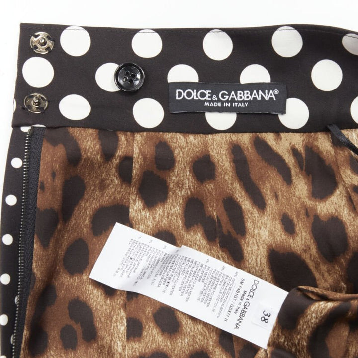 DOLCE GABBANA Sicililan Patchwork multi floral jacquard short skirt IT38 XS