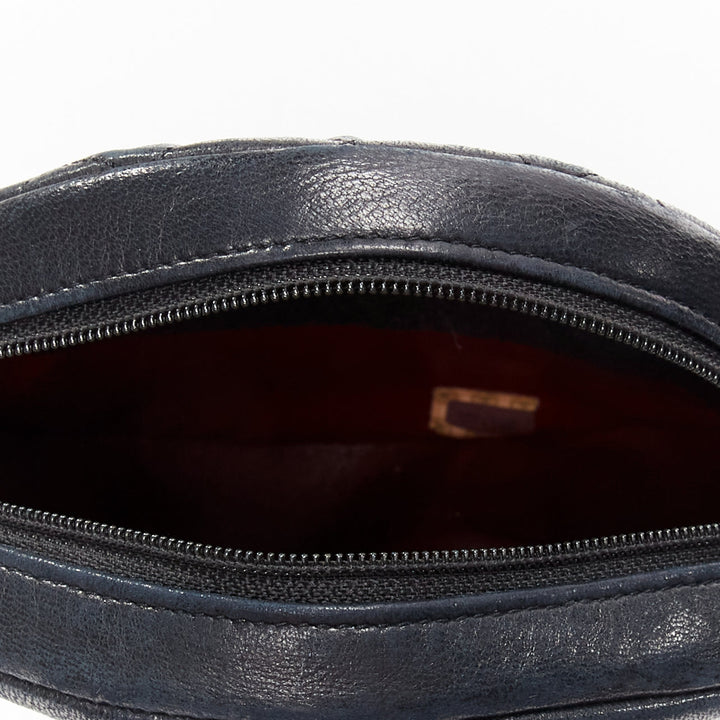 TIGER IN THE RAIN CHANEL Vintage I Love You applique round crossbody chain bag