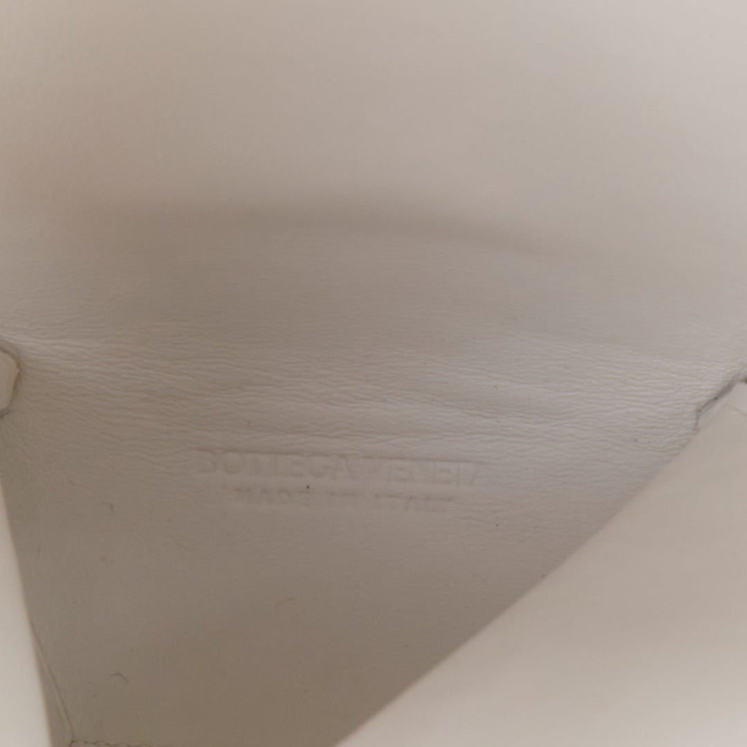 BOTTEGA VENETA white embossed scaled leather top handle tote bag