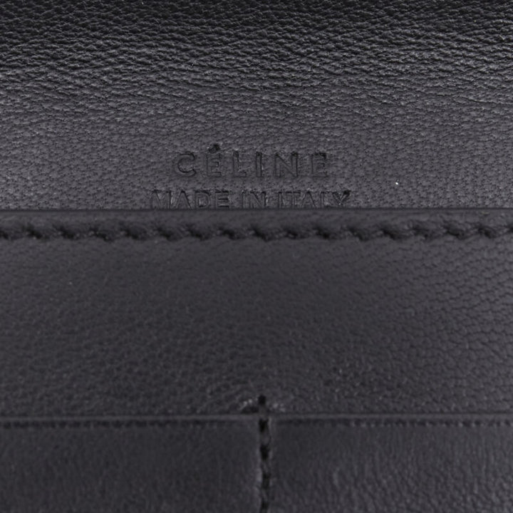 OLD CELINE Phoebe Philo natural scaled leather double flap portfolio clutch bag