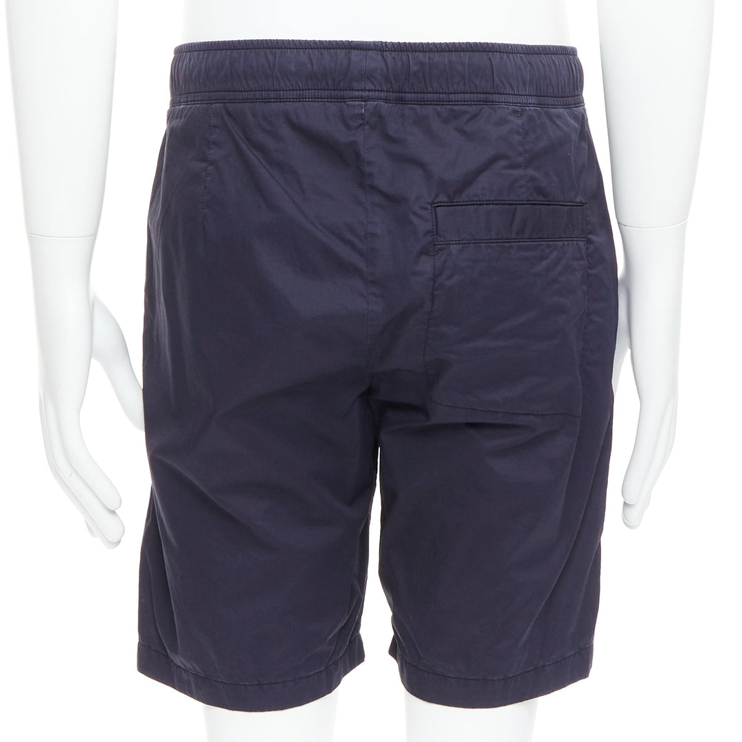 BOTTEGA VENETA navy washed cotton pocketed casual shorts IT46 S