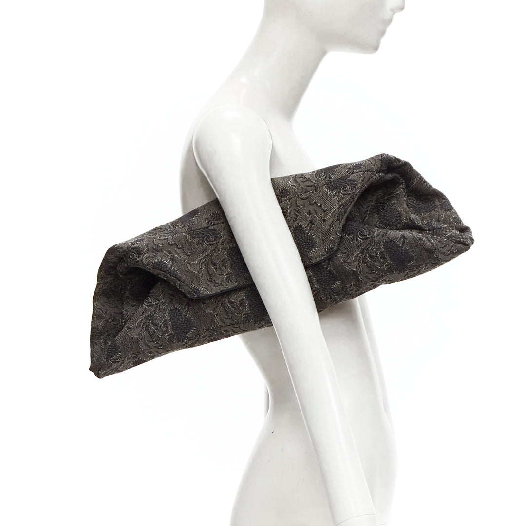 rare JUNYA WATANABE 1999 grey floral lace jacquard transformable jacket M