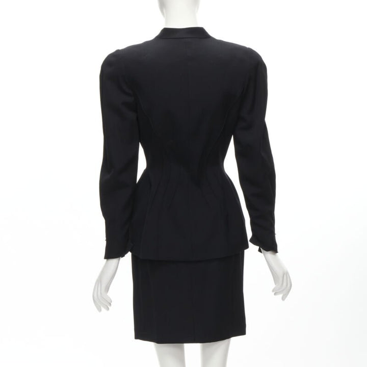 THIERRY MUGLER Vintage Star button space age curved collar power blazer IT9AT S