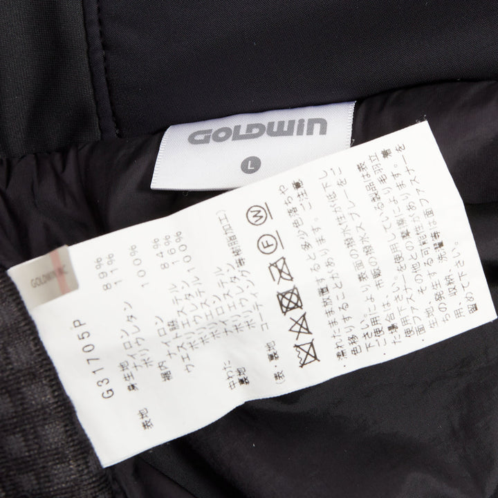 GOLDWIN Luster Pants G31705P black nylon padded wide ski pants L