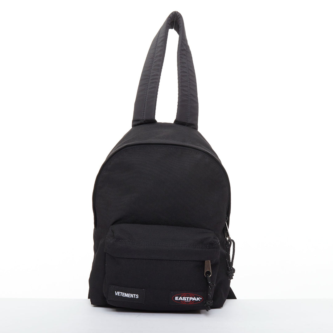 VETEMENTS EASTPAK 2017 black logos long strap mini backpack bag