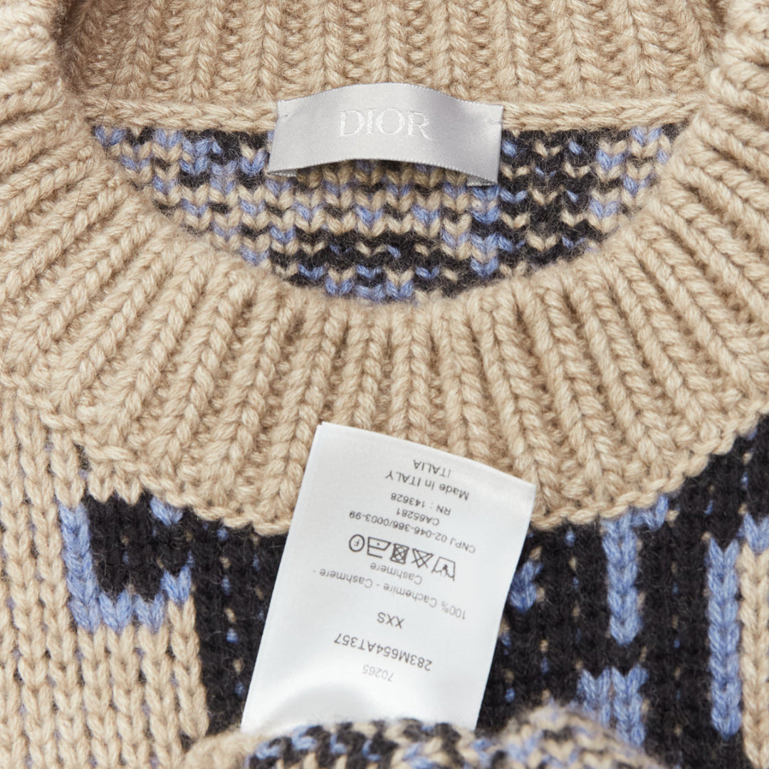 DIOR 2022 Travis Scott Cactus Jack 100% cashmere monogram sweater vest XXS