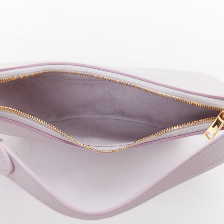 CELINE 2021 Ava lavender purple calfskin leather half moon shoulder bag