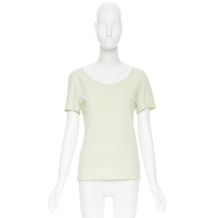 vintage COMME DES GARCONS 1990 mint green double layered long sleeve top M