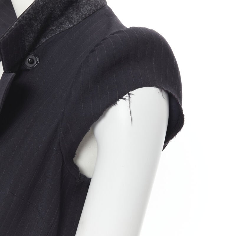 rare MAISON MARGIELA 1990 deconstructed padded shoulder cigarette jacket IT40