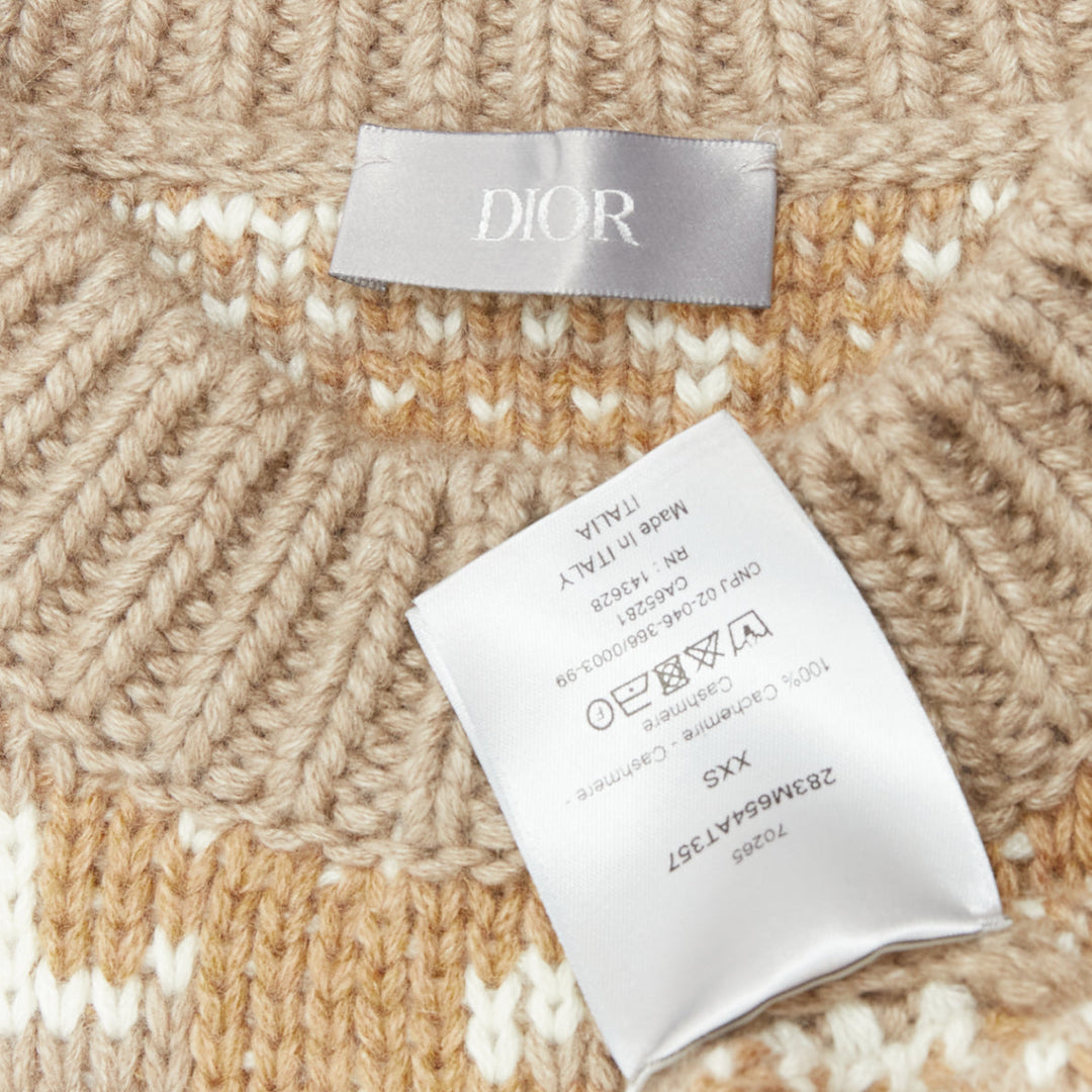 DIOR 2022 Travis Scott Cactus Jack 100% cashmere monogram sweater vest XXS