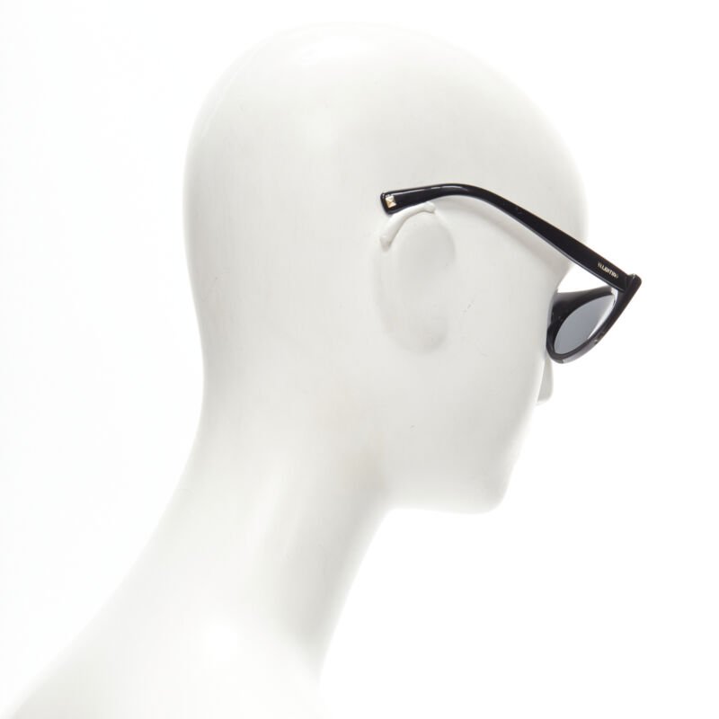 VALENTINO VA4018 Rockstud black gold studded cateye sunglasses