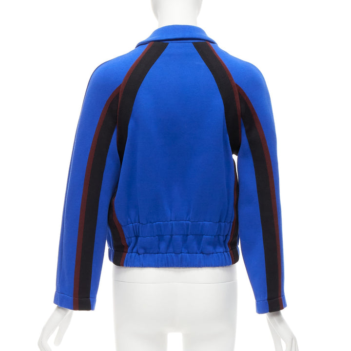 MARNI electric blue track suit raglan bomber jacket IT38 XS