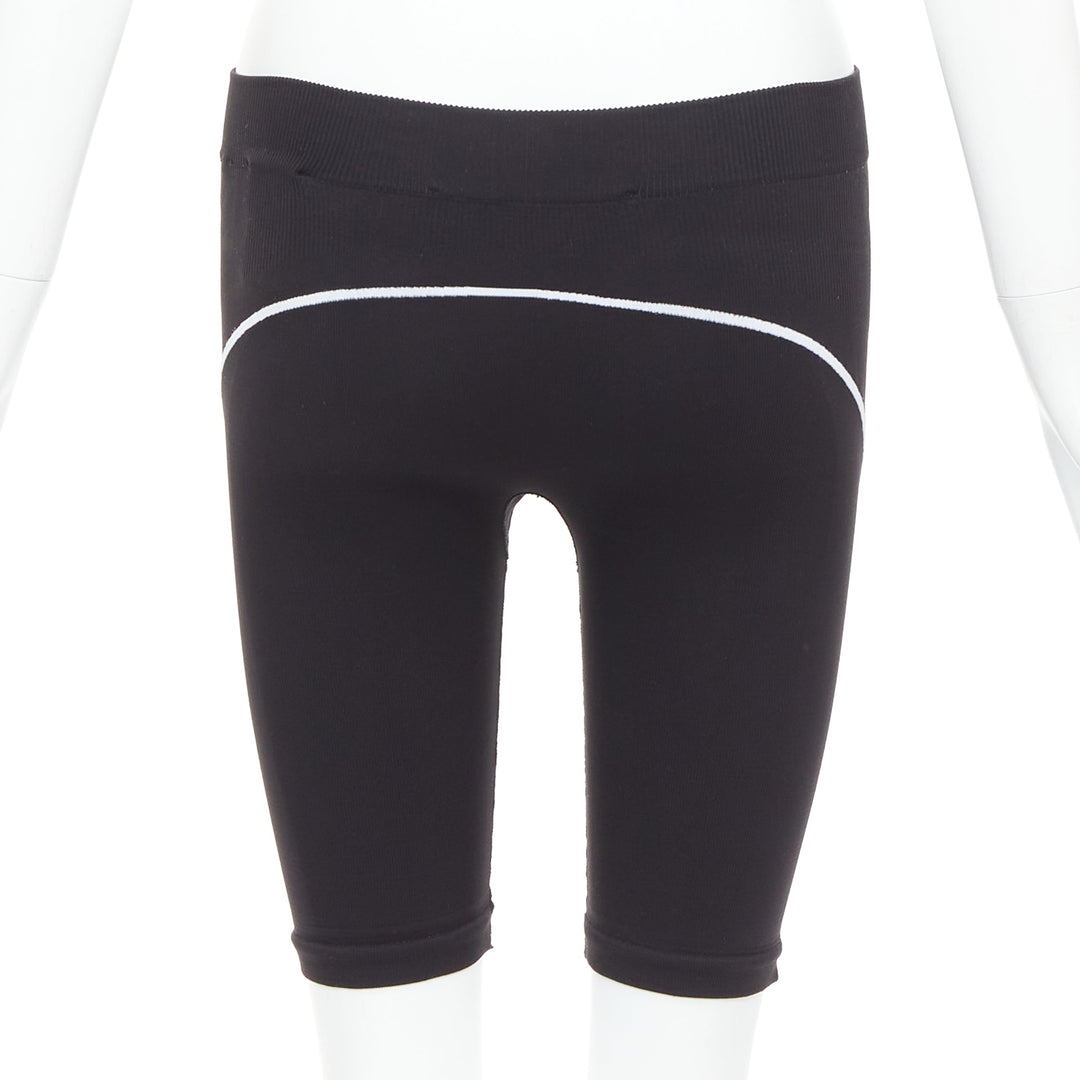 OFF WHITE Athleisure Virgil Abloh eco friendly black cyclist shorts M