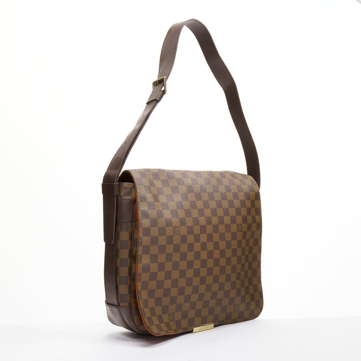 LOUIS VUITTON Bastille Ebene brown Damier LV logo canvas messenger crossbody bag