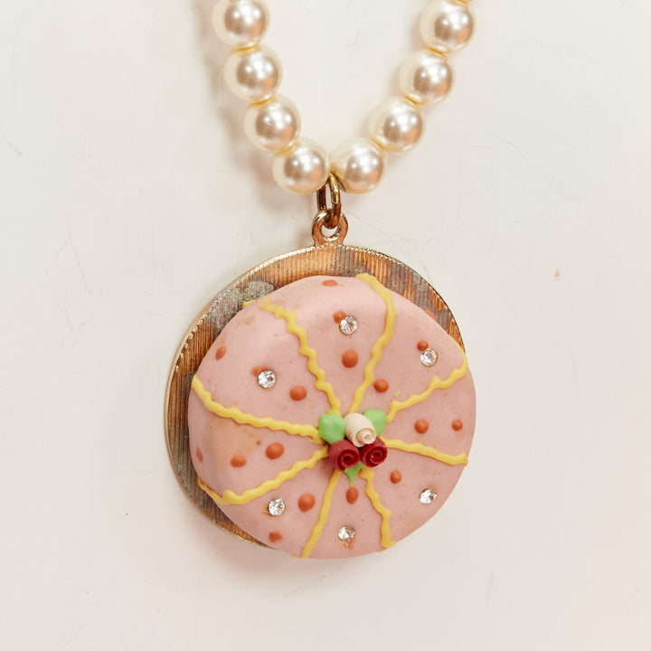 LE BIJOUX DE SOPHIE Hello Kitty pearl cake bow necklace