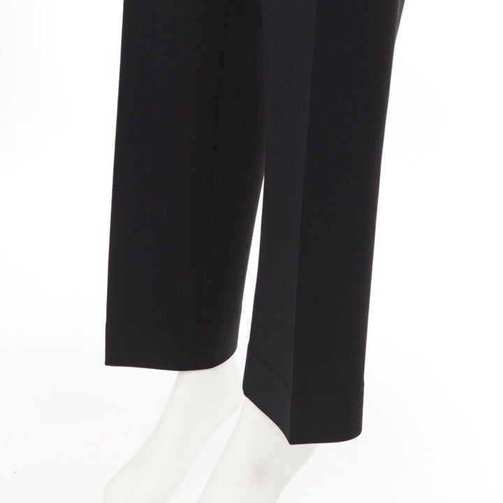 MICHAEL KORS COLLECTION virgin wool black slim leg work trousers pants US2 26"
