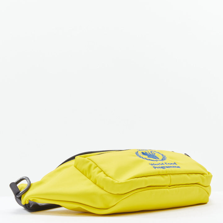 BALENCIAGA Explorer Double Pack Sharp WFP yellow nylon crossbody waist bag