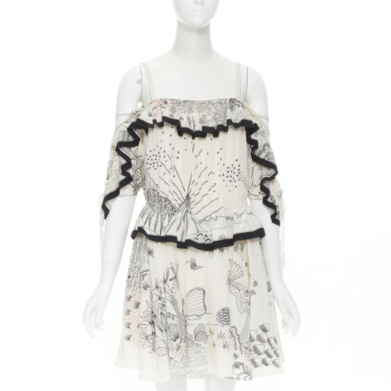 valentino off the shoulder dress Valentino by Pier Paolo Piccioli - Beige Women Party/Cocktail Dress