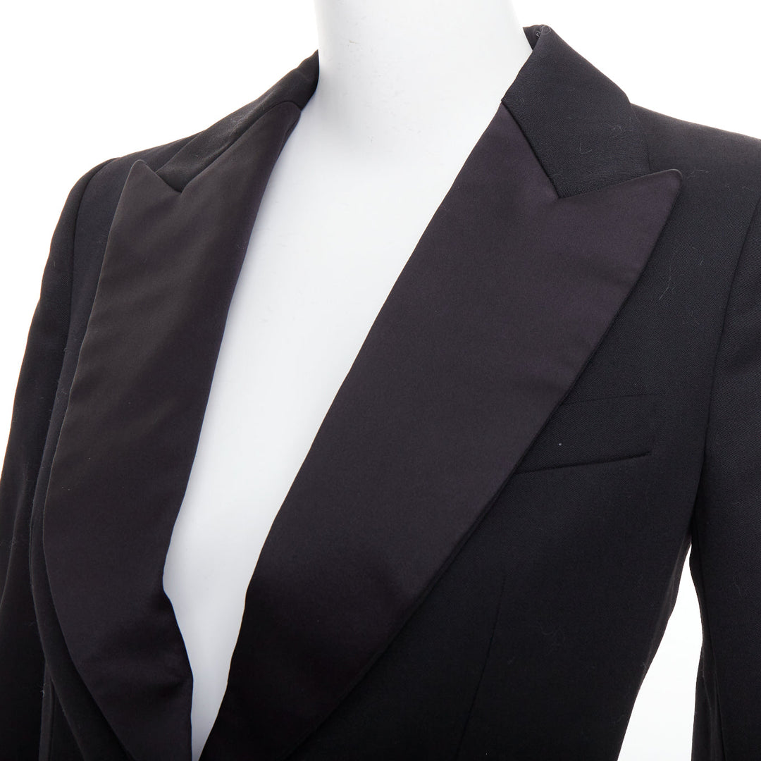 YVES SAINT LAURENT 2012 EDITION SOIR blackwool Le Smoking tuxedo jacket FR34 XS