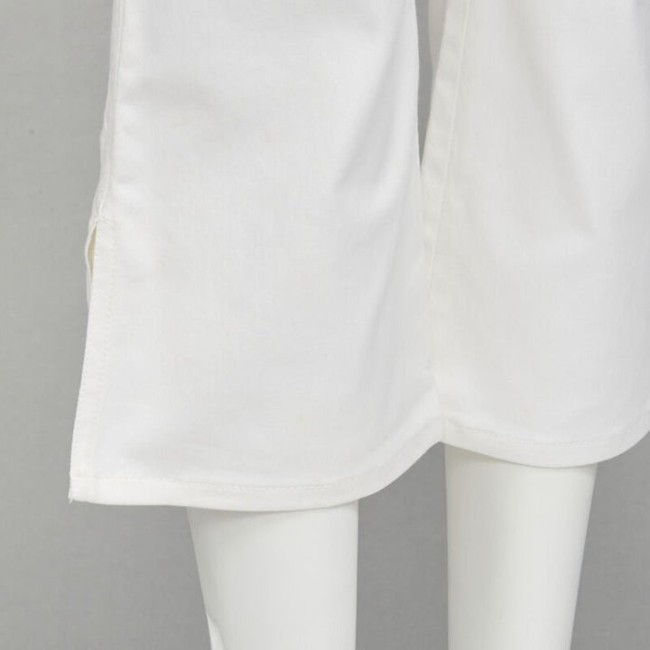 CHRISTIAN DIOR John Galliano Y2K crystal 3D petal cropped flare jeans