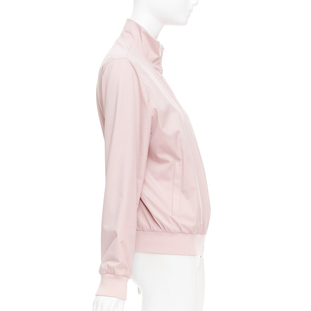LORO PIANA Green Storm System Windjersey pink reversible bomber M