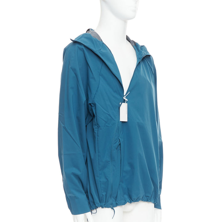 POST ARCHIVE FACTION 6.0 Technical Center teal blue side zip jacket XL