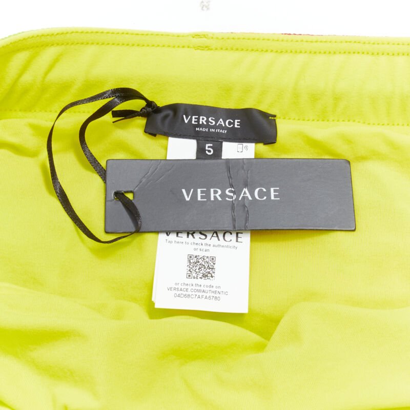 VERSACE Barocco Acanthus Pop print swim trunk shorts IT5 L