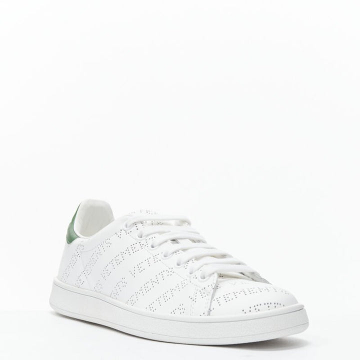 VETEMENTS 2018 Demna logo perforated leather Stan Smith low sneaker EU38