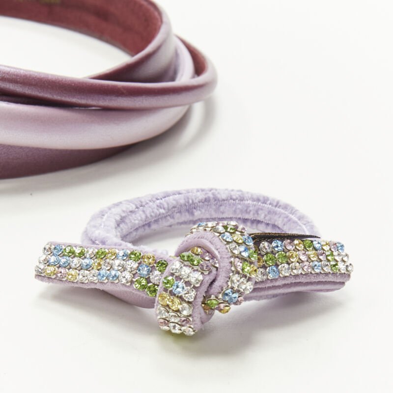 ALEXANDRE DE PARIS Alexander Zouari LOT OF 5 purple crystal headband hair tie