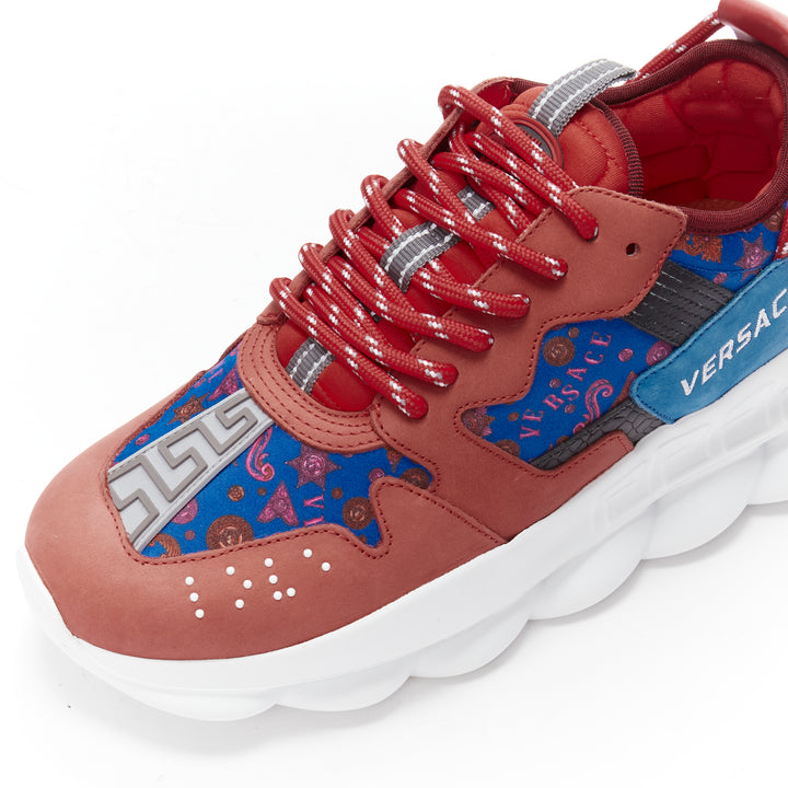 VERSACE Chain Reaction Salehe Bembury Red Medallion blue sneaker EU40.5