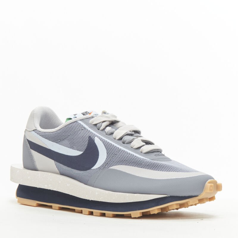 NIKE SACAI CLOT LD Waffle DH3114 001 grey navy sneaker US5 EU37.5