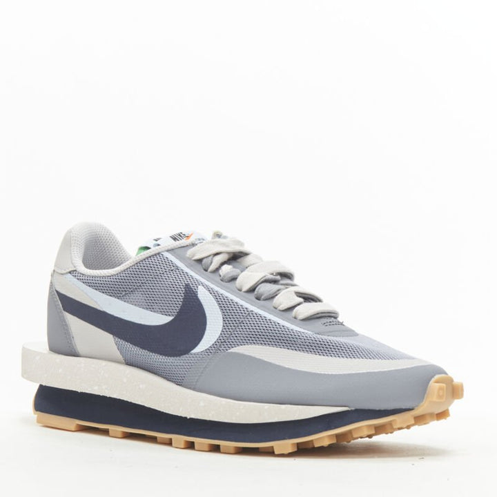 NIKE SACAI CLOT LD Waffle DH3114 001 grey navy sneaker US5 EU37.5