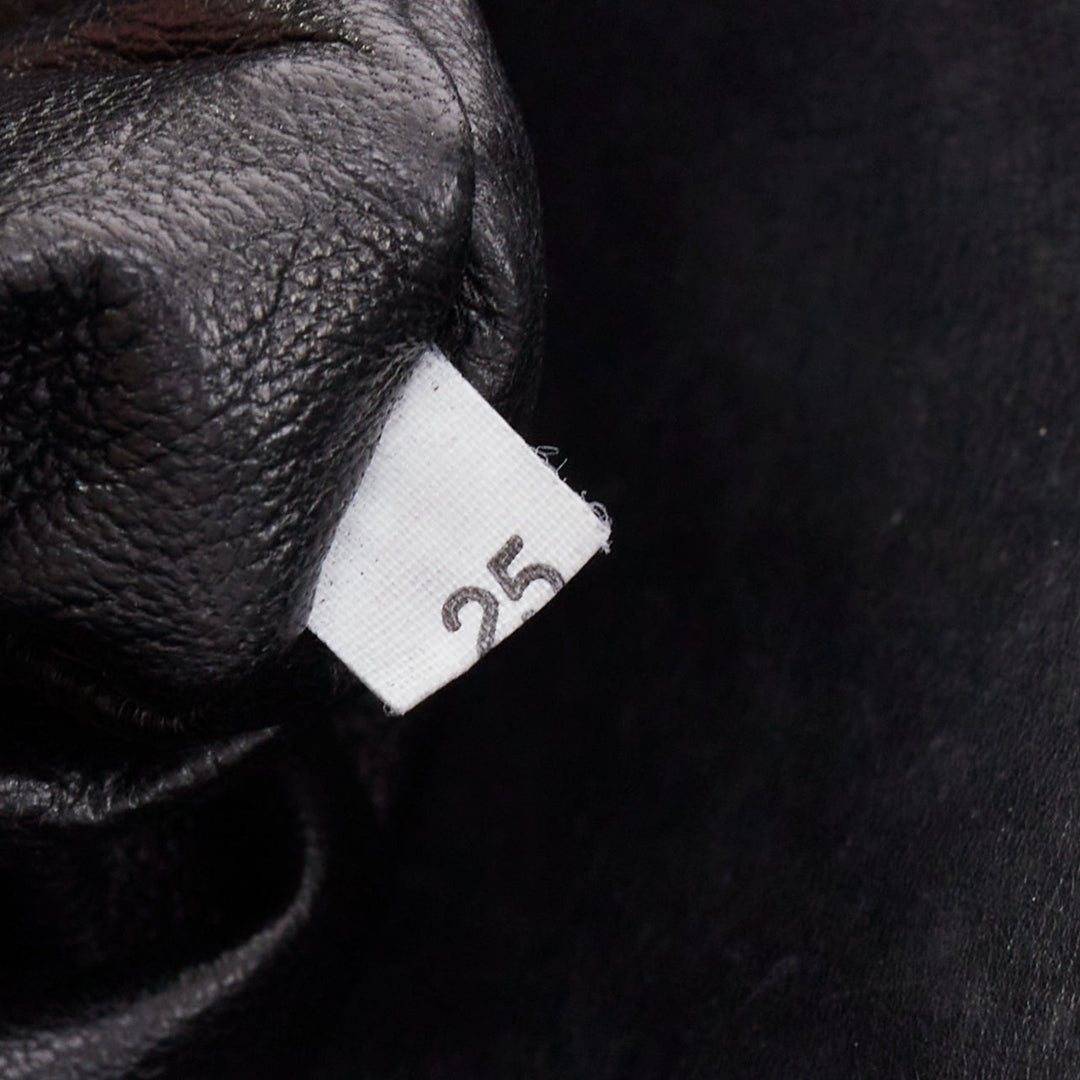 PRADA City Calf Bucket black calfskin leather triangle tassel drawstring bag