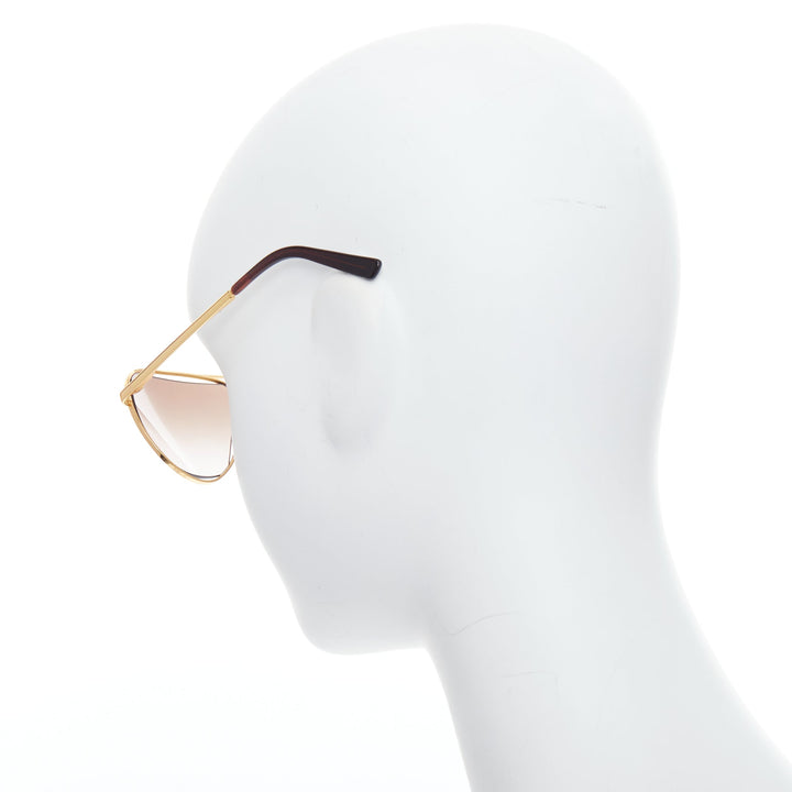 MAISON MARTIN MARGIELA MYKITA MMM02G gold cut out aviators