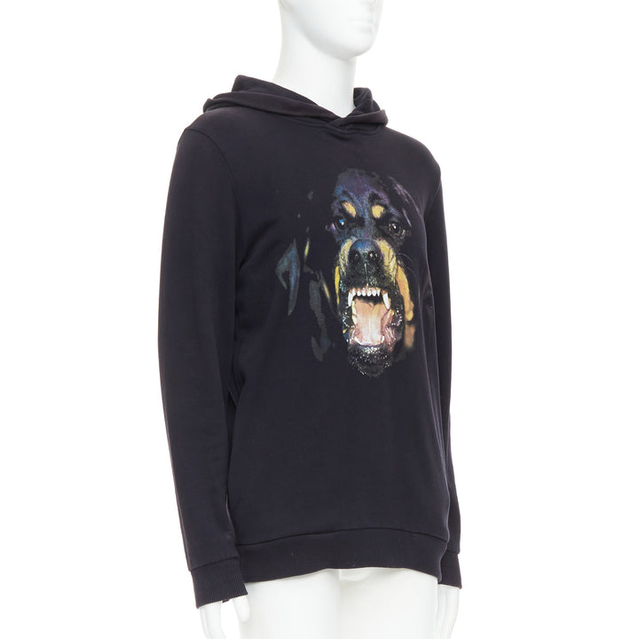 GIVENCHY Riccardo Tisci 2012 Rottweiler cotton hoodie sweatshirt XS