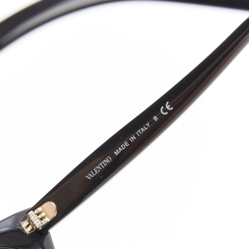 VALENTINO VA4018 Rockstud black gold studded cateye sunglasses