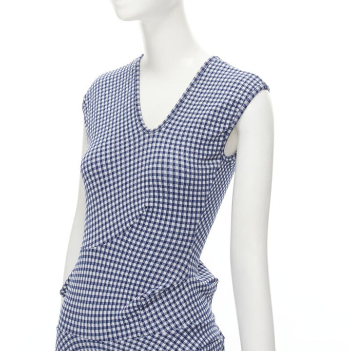 rare COMME DES GARCONS Robe De Chambre Vintage 1997 Lumps Bumps blue dress