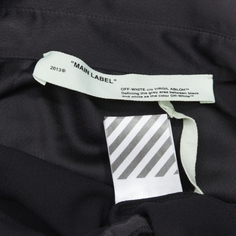 OFF WHITE C/O VIRGIL ABLOH black logo mechanic pocket boxy romper IT40 S