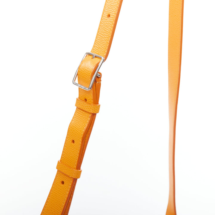 CELINE Trotteur Messenger yellow marigold half moon crossbody bag