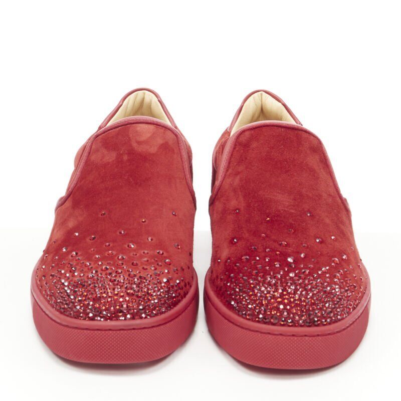 100% Authenticity Guaranteed Christian Louboutin Red Suede Shoes on Sale.  Available at JHROP jhrop_official