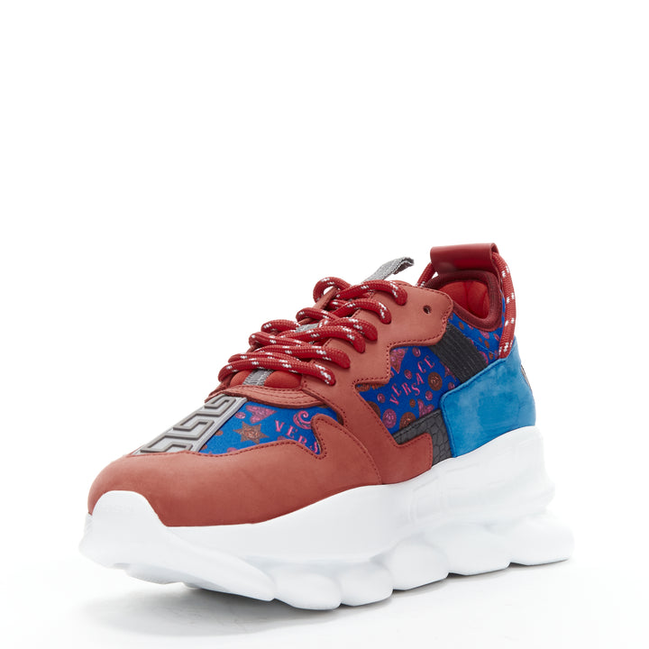 VERSACE Chain Reaction Salehe Bembury Red Medallion blue sneaker EU40.5