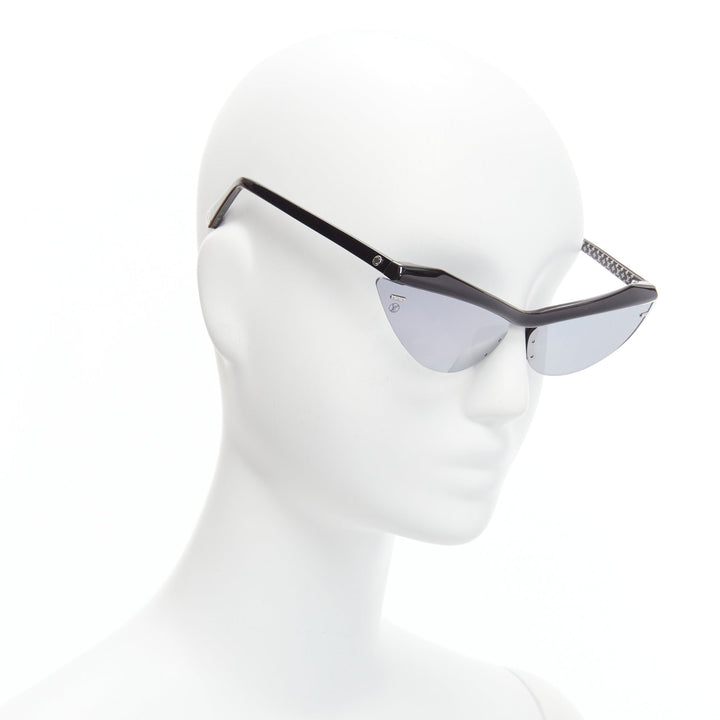 LOUIS VUITTON Z1011U For Your Eyes Only  silver cat eye sunglasses