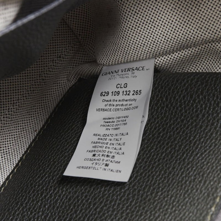 VERSACE Palazzo Empire Small charcoal green black Medusa crossbody satchel bag