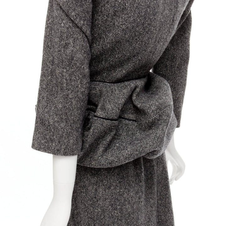 rare JUNYA WATANABE 1999 Vintage grey tweed convertible blazer dress look S