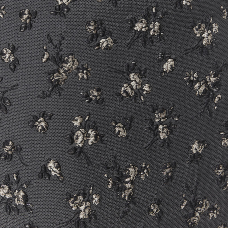 BROCK COLLECTION grey floral cloque front dart knee length pencil skirt Us0 XS